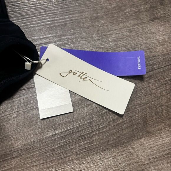 Gottex Black One Piece Bathing Suit Size 14 NWT - Picture 3 of 5